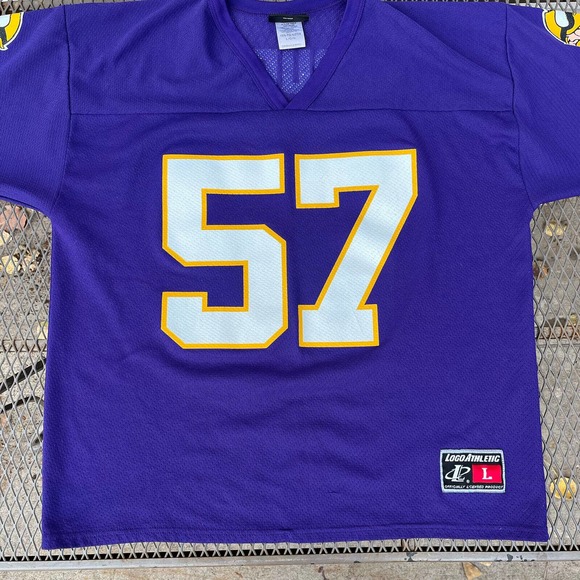Minnesota Vikings Rudd NFL Football Jersey Purple Logo Athletic Size L - Picture 5 of 10